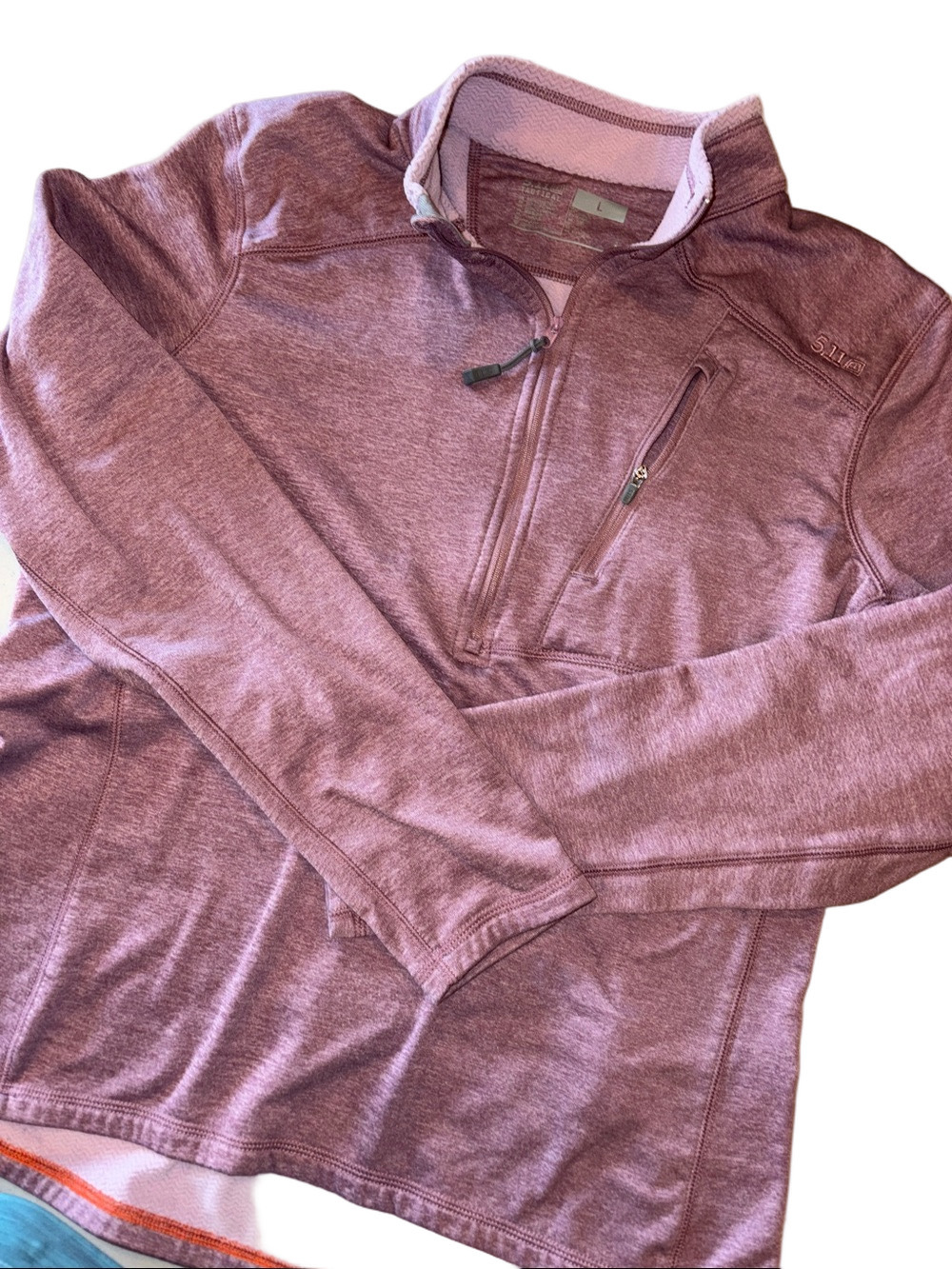 5.11 Tactical Women’s Fleece Jacket Full Zip Mauve Pink Size L